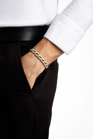 So Chic Örgü Model Çelik Erkek Bileklik Gri 70381685