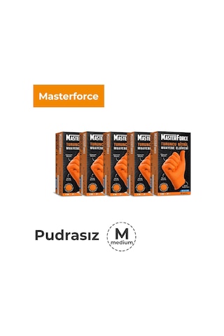 Haspet Masterforce Extra Kalın Turuncu Nitril 5 Paket