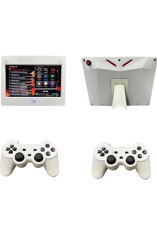 Pandora 10inç Hd Lcd Ekranlı 20000 Oyunlu Kablosuz Çift Kol Retro Arcade Şarjlı Oyun Konsolu