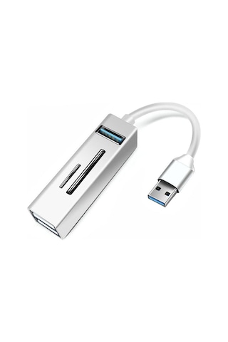 Apera BN07 Notebook ve PC İçin 5 in 1 Alüminyum USB 5GBPS 3.0 Çokoklayıcı Hafıza Kartı Okuyucu
