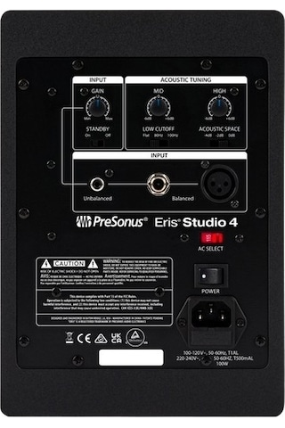 Presonus Eris Studio 4 Yakın Alan Stüdyo Monitörü Tek