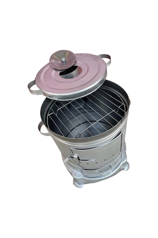 Kamp Sobası Telli Kapaklı 32 Cm Çapında Mangal Soba