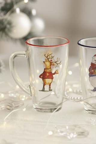 Deer Santa 2'li Kupa Seti Mavi-kırmızı 400 Cc Renkli