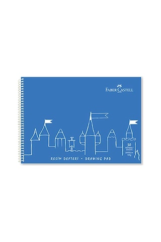 Faber-castell Resim Defteri, 25x35 Cm, 30 Yaprak, Sert Kapak, Spiral Cilt, 120g Kağıt, Dayanıklı Ve Çevre Dostu, Asorti Renkler