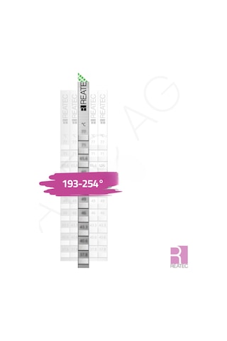 Reatec Sıcaklık Ölçüm Etiketi Isı Ölçer Ölçüm Aralığı 193 C - 254 C 10adet