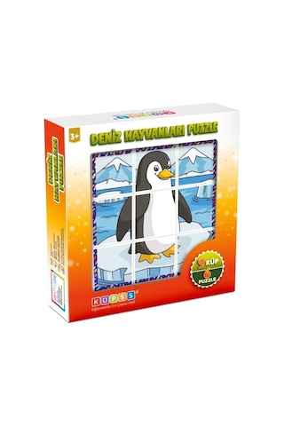 Küpss Deniz Hayvanları 3d Puzzle - 9 Küp 6 Yapboz