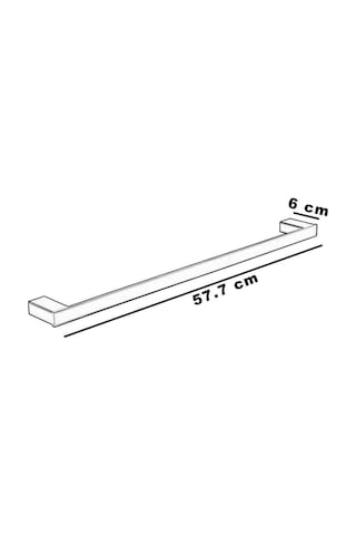 Fontana Uzun Havluluk Mat Siyah Fj-10505 Mat Siyah