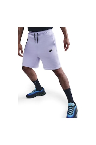 Nike Sportswear Tech Fleece Shorts Günlük Pamuklu Spor Şort Lila Lila