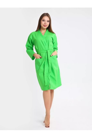 Inteteks Vafelli Kimonolu Banyo Bornozu, Hamam Ve Sauna İç 191939402 Gri