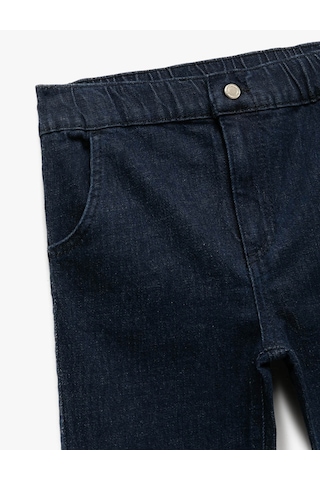 Koton Pamuklu Relax Fit İndigo Erkek Çocuk Jean Pantolon 6wmb40001td Indigo