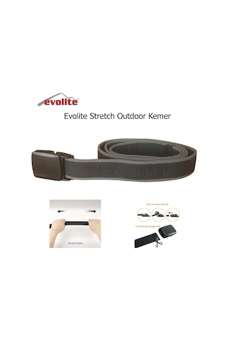 Evolite Stretch Belt 3 Cm 1.35 M E-5504 Black Beyaz