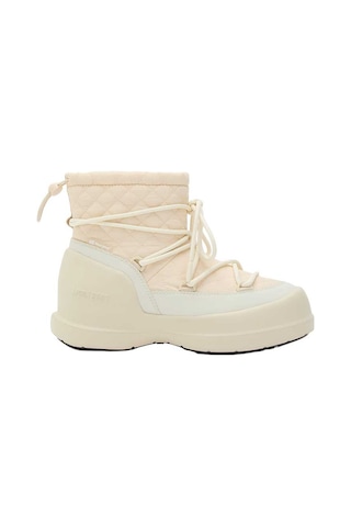 L002 Cream Bot Kadın 80d2500020 Moon Boot Mezzaluna Quilted Mid Wp Krem
