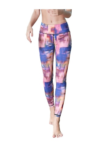 Paıyıge Yoga Pantolonu Ekose Hk20 İle Kadın Baskılı