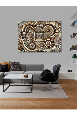 Kanvas Tablo Aborjin Soyut Sanat 70cmx100cm