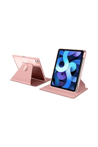 Apple Uyumlu iPad, Pro 11 2024 M4 Mvv83tu/a Mwr83tu/a Termik Kalem Bölmeli Dönebilen Standlı Kılıf Kapaklı Kılıf
