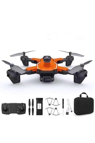 4 Kanatlı Optik Akış Katlanabilir Çantalı Drone Seti Kameralı