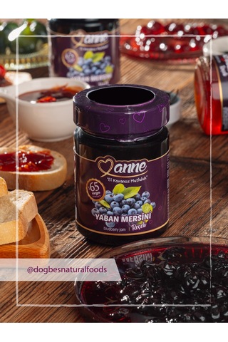Yaban Mersini Reçeli 400g Pancar Şekeri Ile Üretilmiştir - Glikoz, Koruyucu Içermez