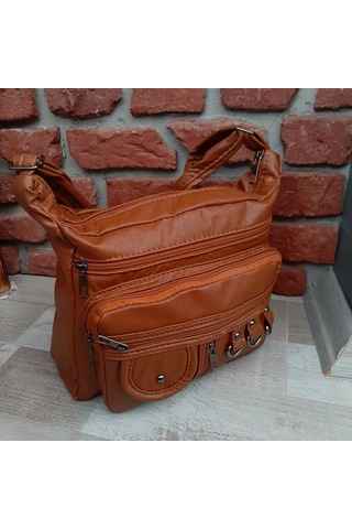 Bayan Çapraz Omuz Çantası Taba Gvn-0098 Taba