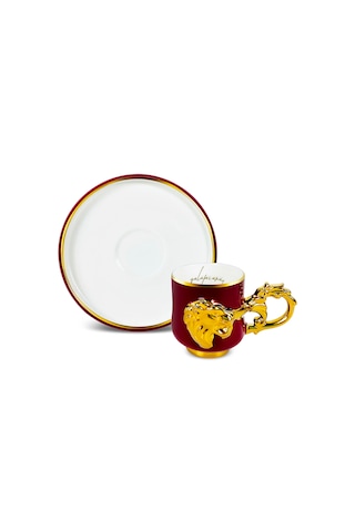 Karaca X Taraftar Galatasaray Lisanslı 2 Kişilik Kahve Fincan Takımı 90 Ml Kırmızı
