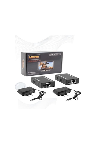 Anunnaki Hdmı Ethernet Extender Uzatıcı Cihaz Rj45 Cat5e Cat6 Full Hd 1080p 3d Alıcı Verici 1 Çift