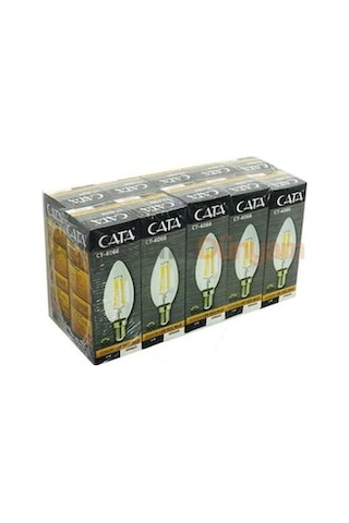 Cata Ct-4066 10 Adet Günışığı Rustik Led Buji Ampul 4w