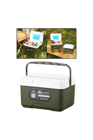 Suntek 9l Soğutucu Çanta Catering Therma Yiyecekleri Araba Haki