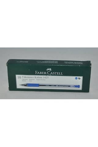 Faber Castell 1425 Tükenmez Kalem 10'lu Mavi