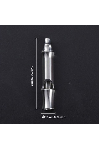 Yaleker Titanium Alloy 120db Yüksek Sesli İçin Spor, Kamp, Pet Eğitimi Taşınabilir Metal İplerli Işık Mavi