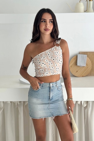 Asprin Fashion Tek Omuz Atlet Krem Krem