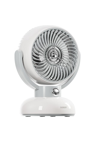 Everest 1200mah 3 Hız Kademe Led Işıklı Retro Masaüstü Usb Fan