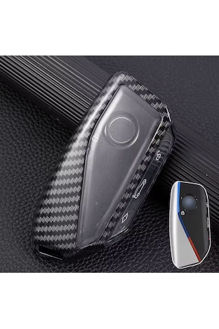 Bmw İ7 X7 G07 Lcı İx X1 U11 7 Seri G70 G09 Xm U06 G81 M3 2023 Karbon Anahtar Kılıfı 2.resime Bakınız