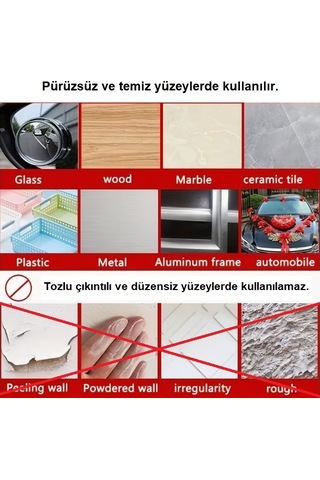 Lunaev 60 Parça Kolay Açılır Güçlü Çift Taraflı Bant 18 Mm 50 Mm Yapıştırıcı Ve Bantlar