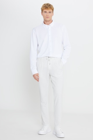 AC&Co / Altınyıldız Classics Erkek Tas 360 Her Yöne Esneyen Slim Fit Dar Kesim Beli Bağlamalı Armürlü Casual Pantolon Tas