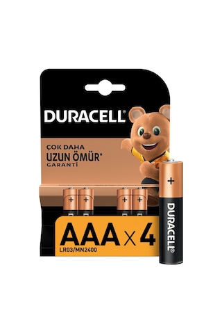 4'lü Aaa İnce Kalem Pil