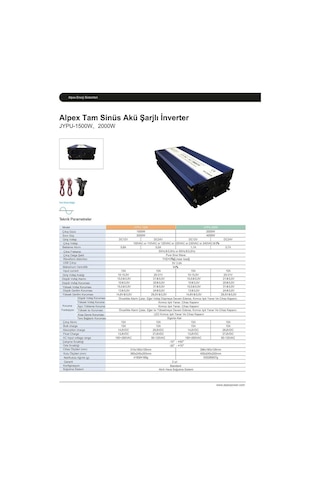 1500 Watt 12 Volt Ups Şebeke Şarjlı Tam Sinüs İnverter