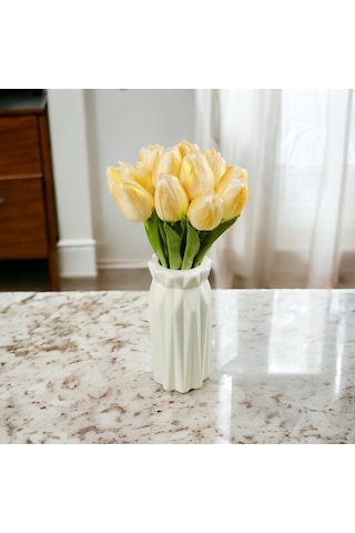 Yapay Islak Lale Altın Sarı 10 ' Lu Premium Gold Design Altın Rengi