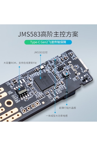Lemestar Orıco M.2 Nvme Ssd Dış Kart Okuyucu, Type-c Usb3.1 İle Hızlı Veri Transferi, Mavi Taşınabilir Disk Kutusu