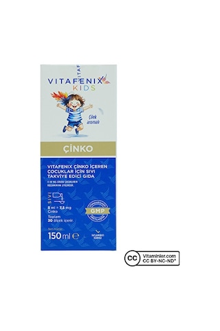 Vitafenix Kids Çinko Şurup 150 Ml