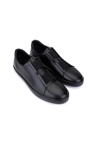 Tamer Tanca Erkek Hakiki Deri Siyah Sneakers & Spor Ayakkabı 1174 07 Erk Ayk Sk25-26 Sıyah Dr Siyah