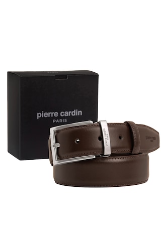 Pierre Cardin Deri Erkek Kemer 3,5 Cm Pc-2209 Kahverengi