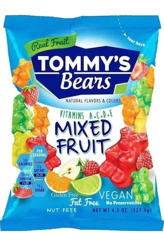 Tommy's Bears Candy Break Mixed Fruit Jelibon 128 G