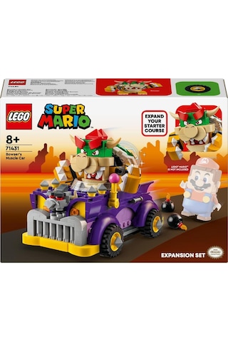 LEGO® Super Mario™ Bowser’ın Büyük Arabası Ek Macera Seti 71431 8+ Yaratıcı Oyuncak Yapım Seti - 458 Parça