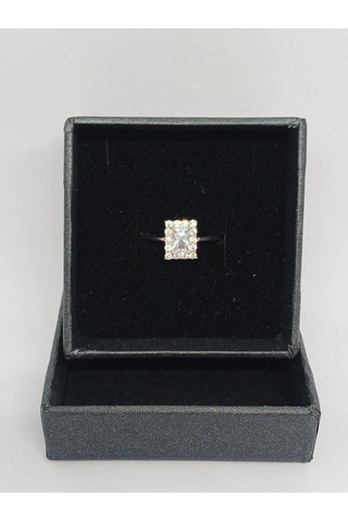 Baget Kesim Taşlı 925 Ayar Gümüş Yüzük Şık Ve Zarif Tasarım Gümüş