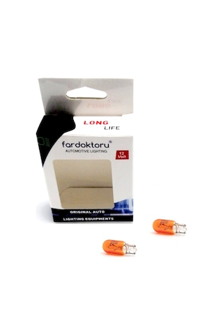 WY5W Oto Çamurluk Ayna Sinyal Ampulü 12V T10 Tip Photon PH5715A 2 Adet