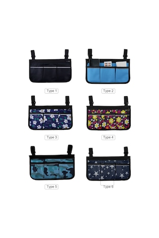 Cepli Tekerlekli Sandalye Çantası Yansıtıcı Şeritler Tip 6 Koyu Mavi Diğer