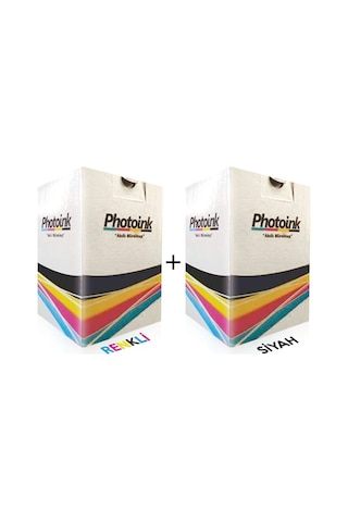 Canon Mp252 İçin Siyah Ve Renkli Kartuş Dolum Seti-20 Dolumluk Bk8681986553197 Photoink