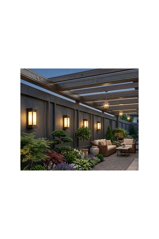 Aydınlatma Armatürü Glop Led Avize Aplik Balkon Bahçe Banyo Duvar Koridor Lambası Led Günışığı Günışığı-3000k
