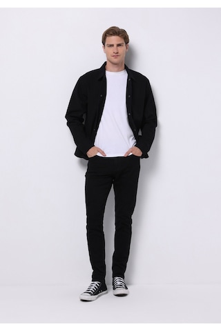 Colin's Colins Crop Fit Erkek Siyah Shacket Cl1075308 Q1.v1 Blk Siyah