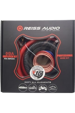 Reiss Audio Rs-awg04 Oto Anfi Kablo Seti 0ga Kablo Kiti