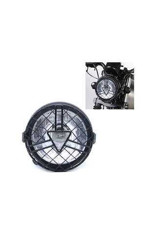 Motosiklet Ok Ucu Retiküler Retro Lamba Cg125 / Gn125 İçin Led Far Modifikasyon Aksesuarları Beyaz